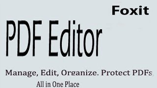 Foxit PDF Editor Pro [upl. by Bast]