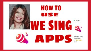 Video Tutorial  We Sing Apps [upl. by Amyaj571]