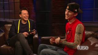 Machine Gun Kelly Sings For Mark  Hoppus On Music [upl. by Tiler]