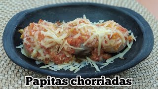 PAPAS CHORRIADAS FACILRAPIDO Y DELICIOSO RECETA DE LA ABUELA 🇨🇴 [upl. by Lamee]