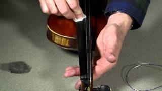 Violin  How to change strings and maintain your fingerboard [upl. by Terrel351]