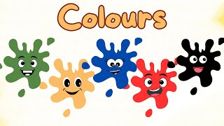 Learn 11 Colours Name for kids  Colours name in English [upl. by Llertnod165]