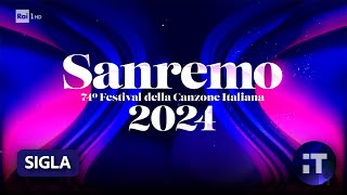 Rai 1 HD  Sigla Sanremo 2024  6 Febbraio 2024 [upl. by Ettegirb247]