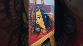 Happy vijayadasami  Art by siripurapu Pravalika Narayan The great painter vizianagaram [upl. by Whitebook]