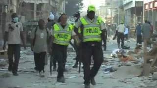 Police sweep in PortauPrince [upl. by Ricketts]