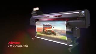 MIMAKI UCJV300160  UV LED PrintampCut [upl. by Graybill46]