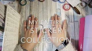 MY ENTIRE PLANNER STICKER COLLECTION [upl. by Noirod]