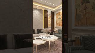 A modern drawing room design ❣️ drawing roomliving hallhall interiorroom designinterior designer [upl. by Aliab625]