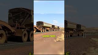 MASSIVE ROAD TRAINS shorts truck massivehaul [upl. by Elleinaj]