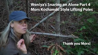 Woniyas Snaring on Alone Part 4 Mors Kochanski Style Lifting Poles [upl. by Dexter76]