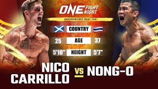 Phenom vs Legend 👊💥 Nico Carrillo vs NongO  Muay Thai Full Fight [upl. by Isbel]