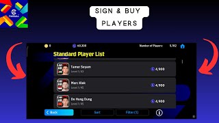 How To Sign amp Buy Players in eFootball 2025 Mobile [upl. by Lovich]