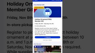 How to Get the Lowes Free Holiday Ornament 2024 [upl. by Dorree]
