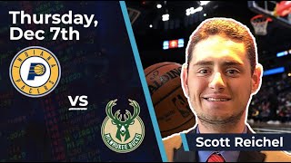 Free NBA Betting Pick Indiana Pacers vs Milwaukee Bucks 1272023 Scotts Selections [upl. by Rennob]