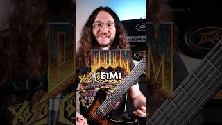 DOOM  E1M1  At Dooms Gate metal guitar guitarlesson [upl. by Blake495]