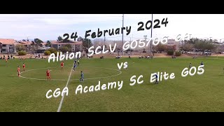 Albion SCLV G0506 GA vs CGA Academy SC Elite G05 2024 Feb 24 NO AUDIO [upl. by Ezzo401]