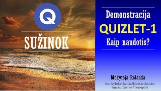 Demonstracija Quizlet  kaip juo naudotis [upl. by Ohnuj724]