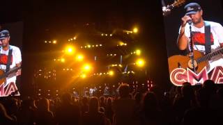 Luke Bryan  Drink a Beer w moment of silence Live CMA Fest 2016 [upl. by Kailey]