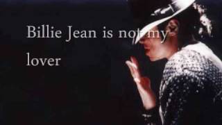 quotBillie Jeanquot by Michael Jackson w Lyrics [upl. by Tama]