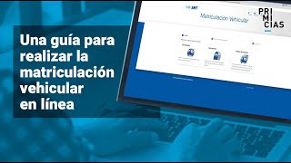 Una guía para matricular su vehículo en línea en Quito [upl. by Cruz]