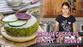 HAMBURGUESA DE FALAFEL AL HORNO  Delantal de Alces [upl. by Zebadiah144]