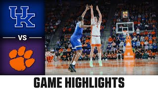 Kentucky vs Clemson Game Highlights  202425 ACC Mens Basketball [upl. by Iinde]