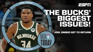 What is the Bucks BIGGEST ISSUE 🗣️  How will Joel Embiids return help the 76ers 👀  NBA Today [upl. by Haneeja]