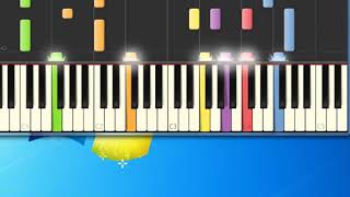 I can see clearly now hothouse flowers Synthesia Piano Piano Tutorial Synthesia [upl. by Lole548]