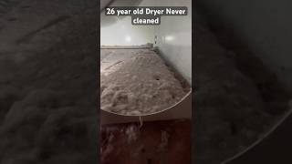 Cleaning A 26 year old Dryer for the first time dryerventcleaning [upl. by Idissak135]