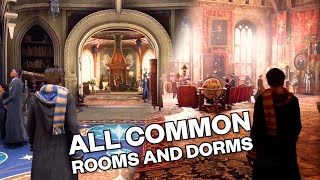 Hogwarts Legacy  All Common Rooms amp Dorms [upl. by Patten]