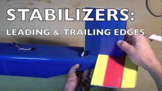 Foamboard Building Techniques Stabilizers 1  Leading amp Trailing Edges [upl. by Yelloh]