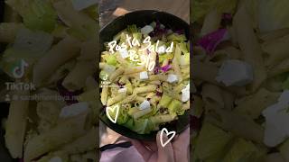 Ensalada de Pasta y pesto 🫰🏼🤤🥗 food shortvideo [upl. by Nedloh934]