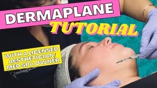 HOW TO DERMAPLANE  GLOW UP FACIAL TUTORIAL BY A PROFESSIONAL [upl. by Llekim193]