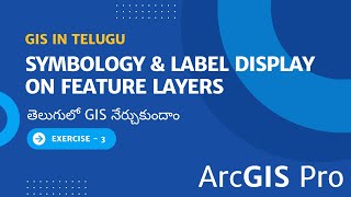 SYMBOLOGY amp LABEL DISPLAY ON FEATURE LAYERS  Exercise  3 GIS in Telugu  arcgispro [upl. by Feinberg]