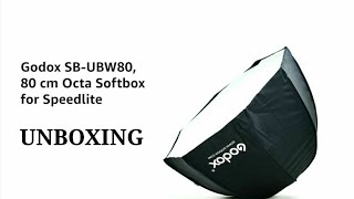 Godox SBUBW80 80 cm Octa Softbox for Speedlite Unboxing [upl. by Waite]