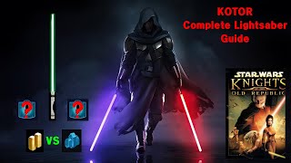 KOTOR Ultimate Lightsaber Guide [upl. by Kasey]