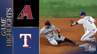 Dbacks vs Rangers World Series Game 2 Highlights 102823  MLB Highlights [upl. by Aniloj142]