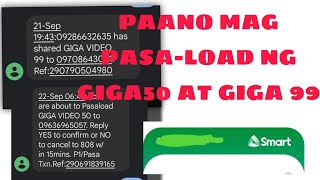 PAANO MAG PASALOAD NG GIGA50 AT GIGA99 SMART LATEST UPDATE 2023 [upl. by Eanil]