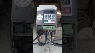 VFD setting inverter solar panel conection shorts video [upl. by Frissell]