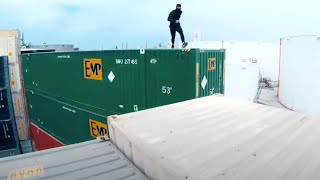 Parkour LA Shipping Container Yard 🇺🇸 [upl. by Lorinda840]