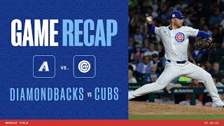 Cubs vs Diamondbacks Game Highlights  72024 [upl. by Nyret]