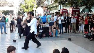 Amazing Tango Street Dancers In Buenos Aires Live HD [upl. by Anialed503]