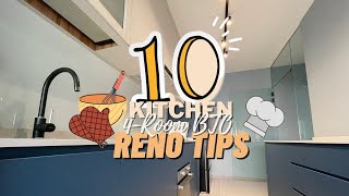 10 Kitchen Renovation Tips 🍳 Ep 15  House Tour  Singapore HDB 4Room BTO 🏠 [upl. by Ainnek]