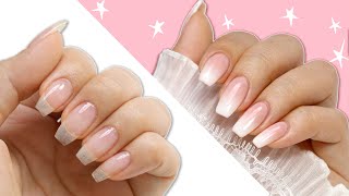 DIY French Fade  Baby Boomer Manicure At Home [upl. by Harvey]