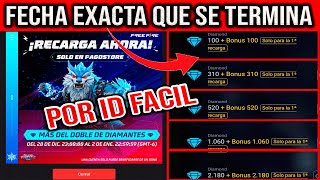 Hasta cuando esta la recarga doble de free fire 2022 como recargar doble diamantes pagostore por ID [upl. by Cornelle241]