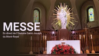 Messe du 14 juillet 2024 en direct de lOratoire SaintJoseph [upl. by Ahsieat]