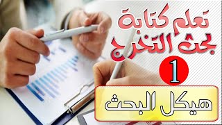 1 تعلم كتابة بحث التخرج هيكل البحث How to write a research paper [upl. by Inacana]