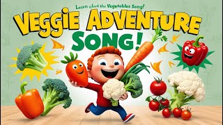 Vegetable song Veggie Adventure song Nursery Rhymes and Kids Song [upl. by Anizor]