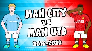 🔵MAN CITY vs MAN UTD🔴 20162023 Manchester Derby Goals Highlights [upl. by Roper]