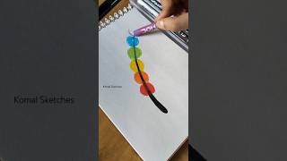 Easy Feather Drawing 🫣🤩  youtubeshorts shorts art komalsketches [upl. by Laenaj6]